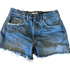 Zara Cut-off Raw Hem Denim Shorts Size 4